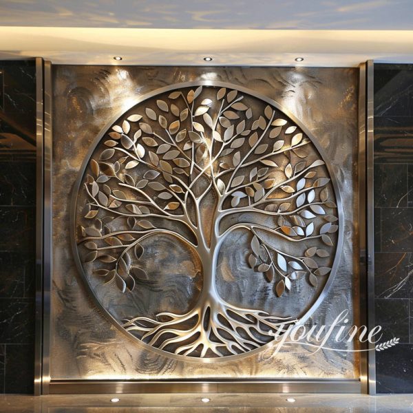 outdoor wall decorative stainless steel sculpture