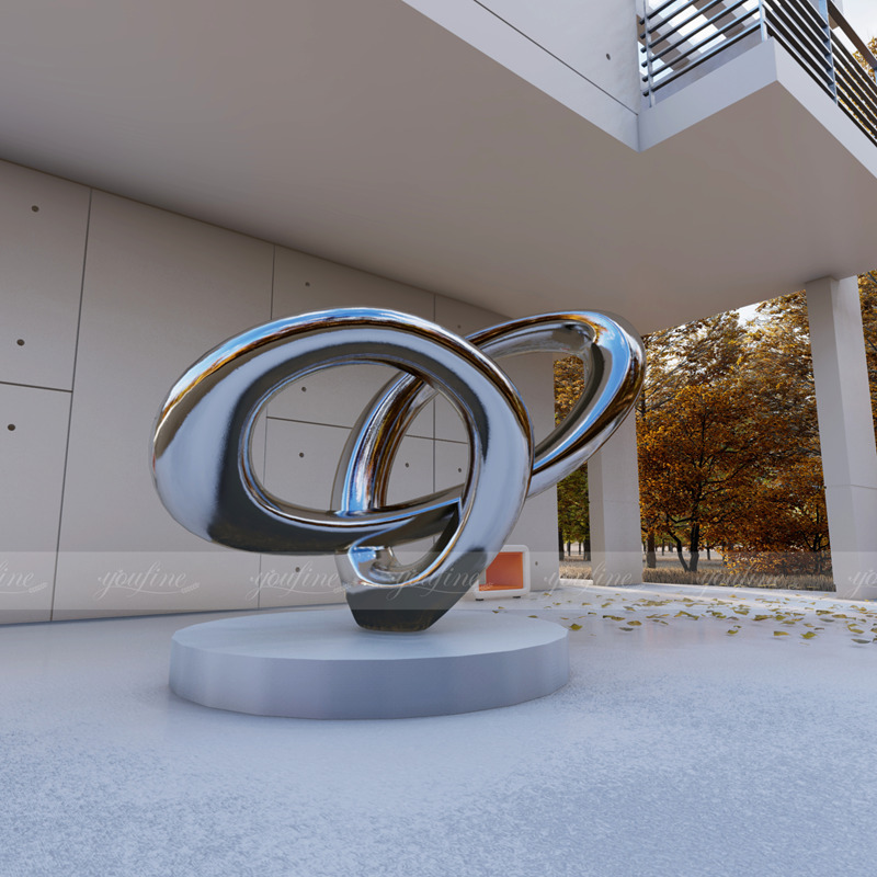 decorative stainless steel art sculpture