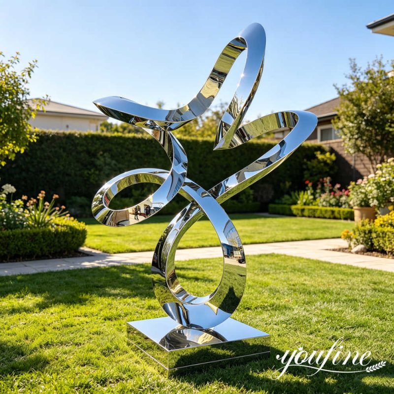 stainless steel star ring sculpture