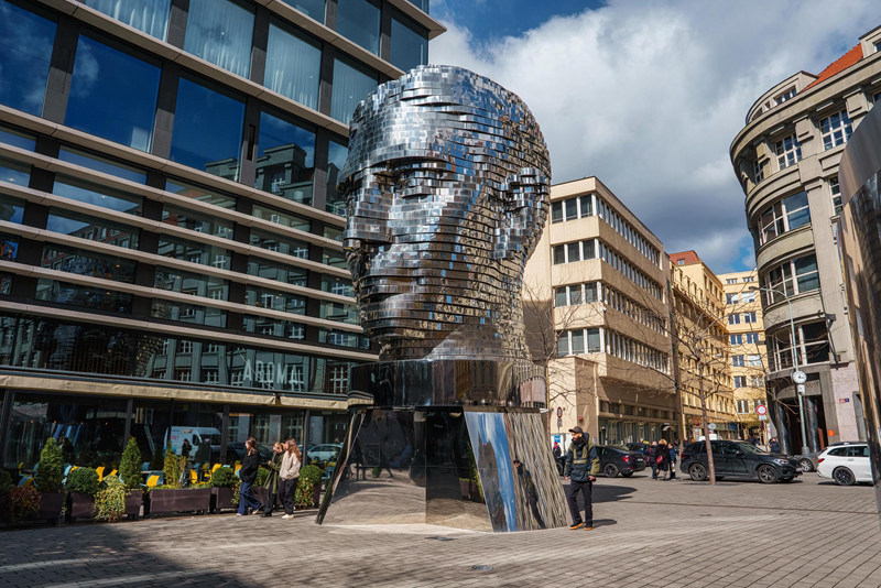 Franz Kafka Head Sculpture