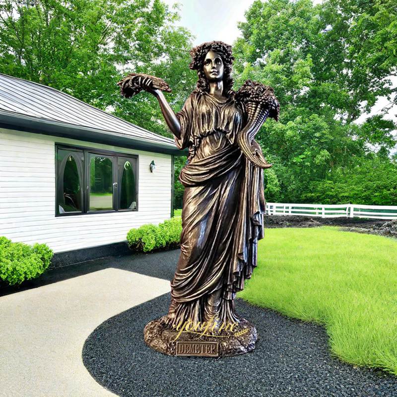 Garden Bronze Demeter Statue