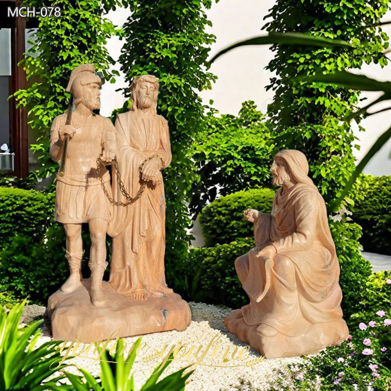 Jesus Is Condemned to Death Marble Statue