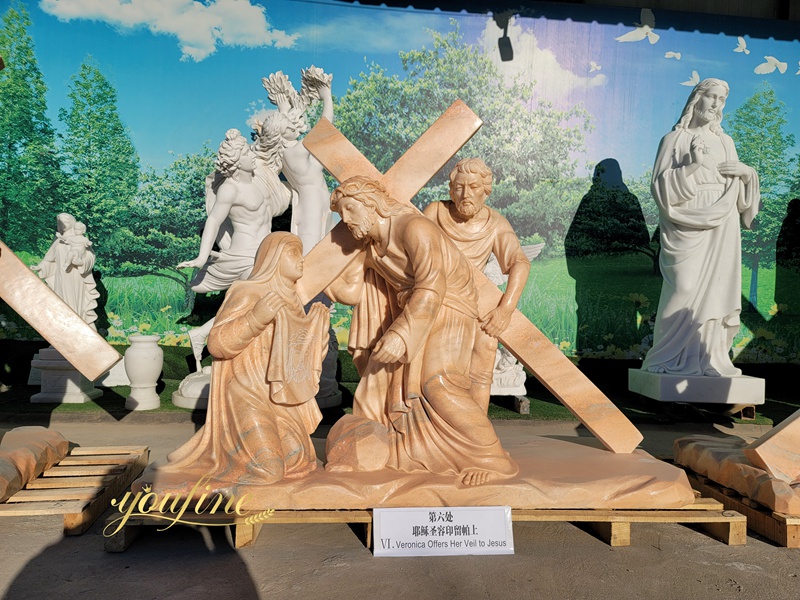 Veronica Wipes the Face of Jesus Sculpture 3