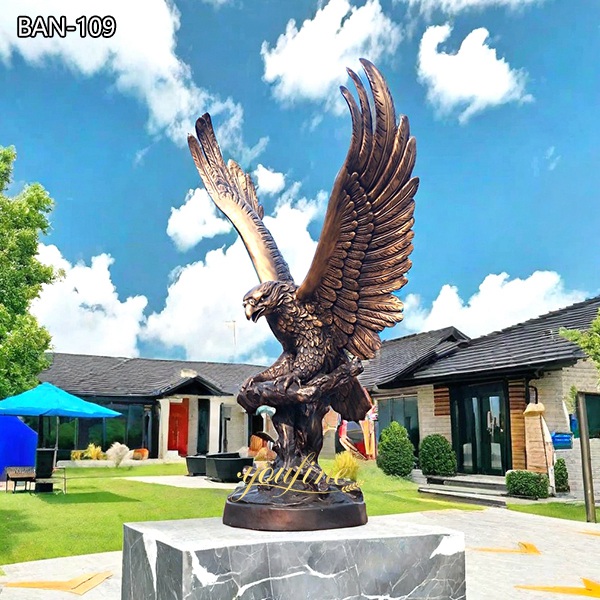 Wildlife Large Bronze Falcon Sculpture