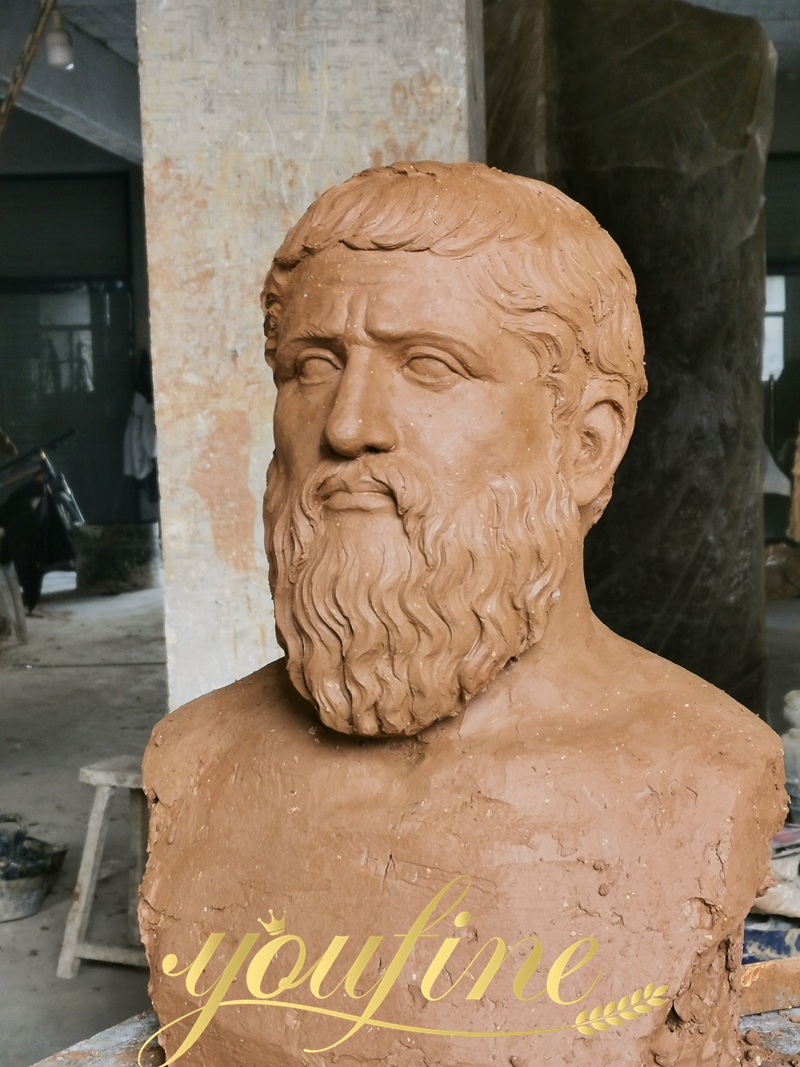 clay model of the bust