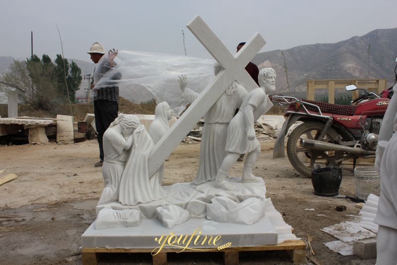 jesus on the cross statue for sale