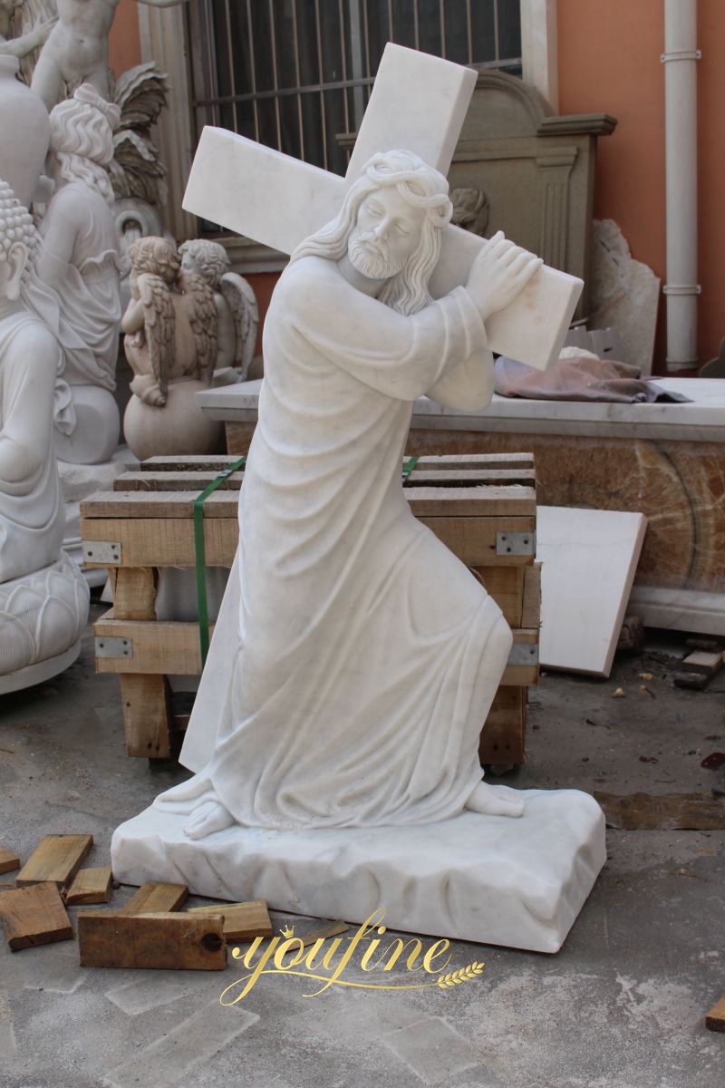 jesus on the cross statue