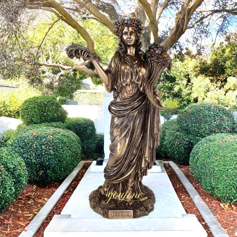 lifesize Garden Bronze Demeter Statue