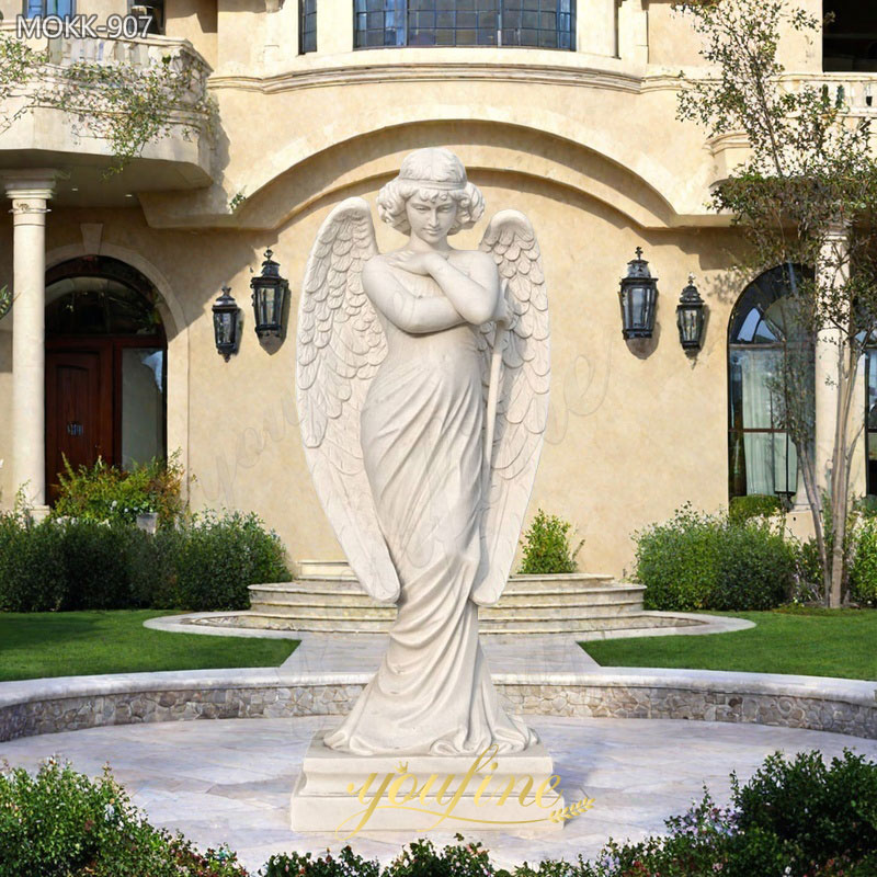 Angel of the Resurrection Statue Marble Classic Decor Factory Supply MOKK-907