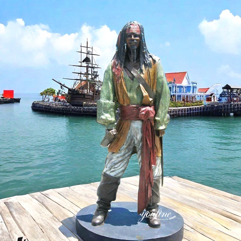 Bronze Life-size Pirate Sculpture