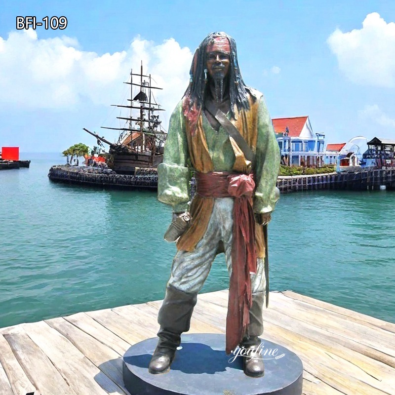 Custom Life Size Bronze Pirate Statue
