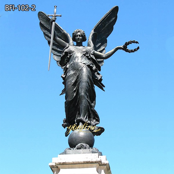 Bronze Statue Nike Greek Goddess Of Victory