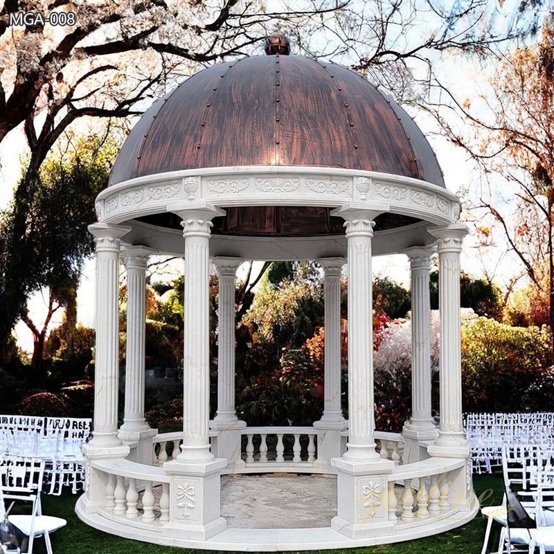 Classical Vision Metal Capped Gazebo