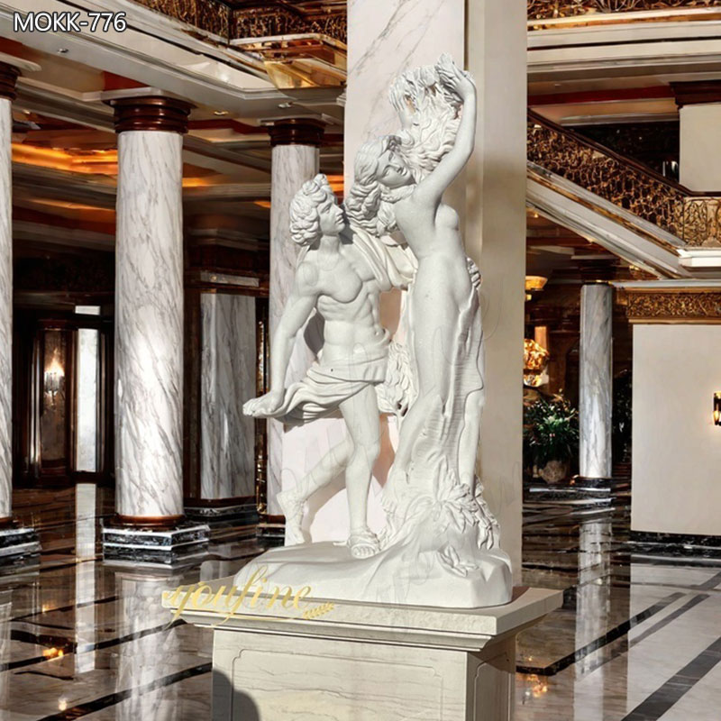 Life Size Apollo and Daphne Marble Garden Statue for Sale