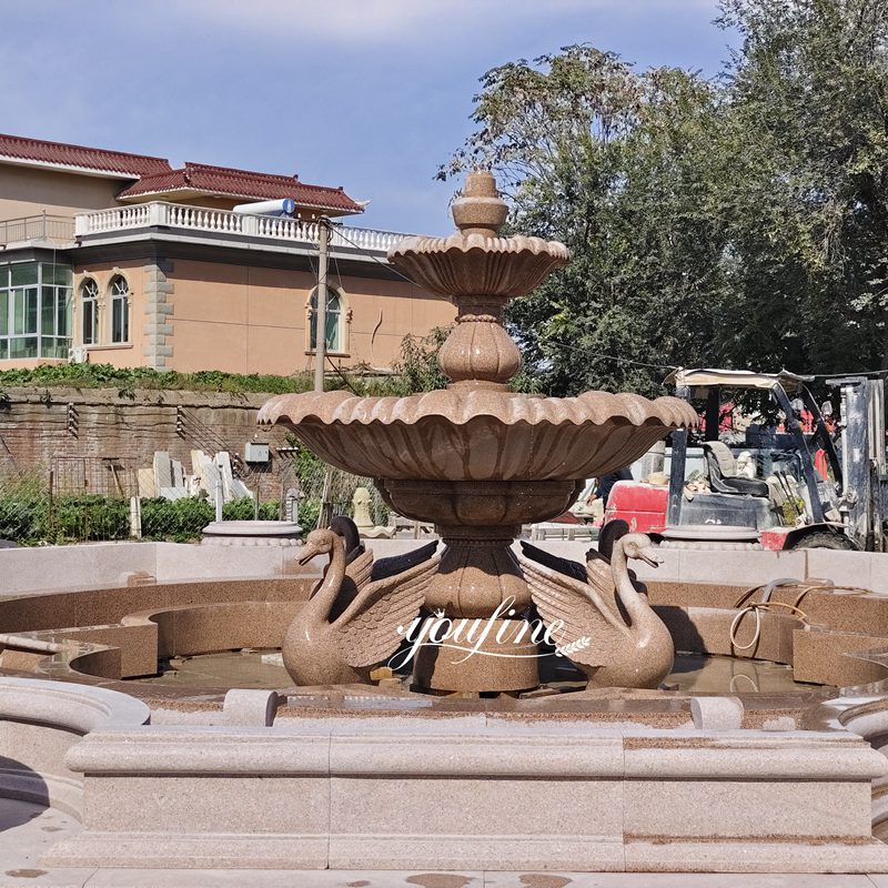 Granite Swan statue Fountain