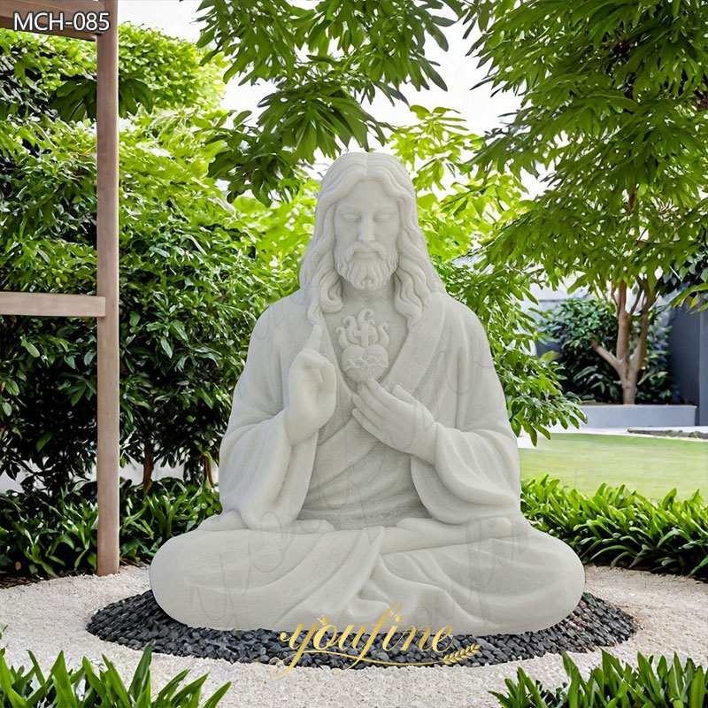 Life Size Meditating Jesus Statue