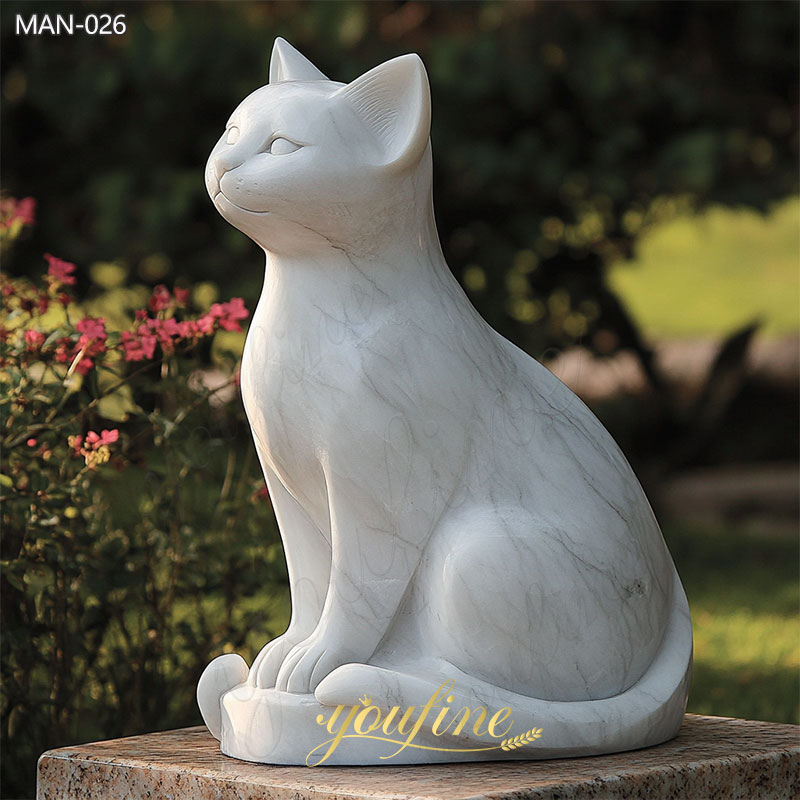 Marble Cat statue