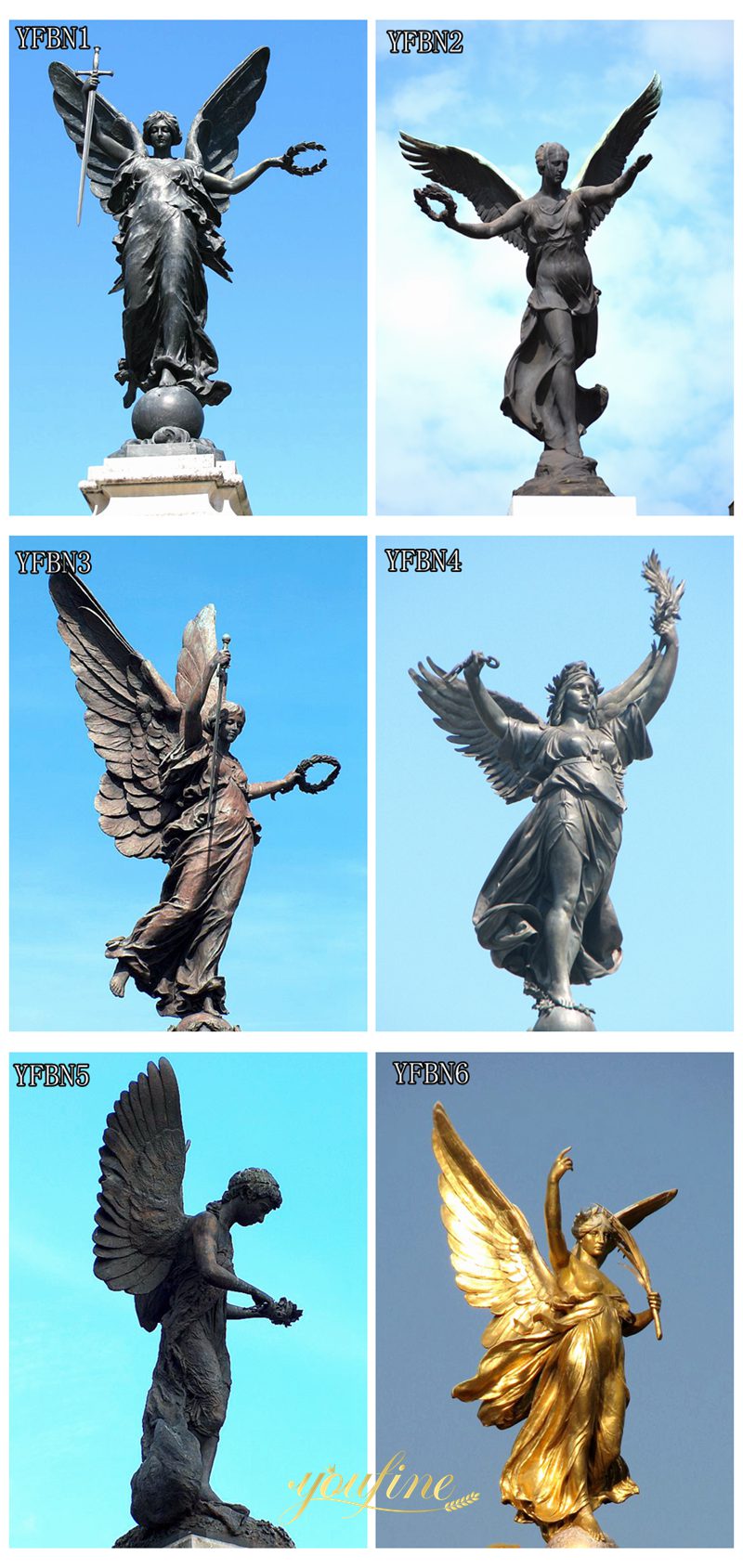 Nike Greek Goddess Of Victory bronze statue