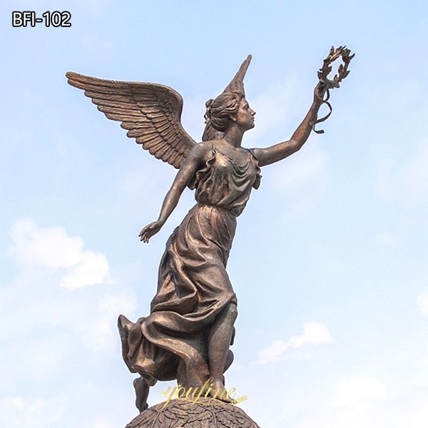 Bronze Statue Nike Greek Goddess Of Victory BFI-102