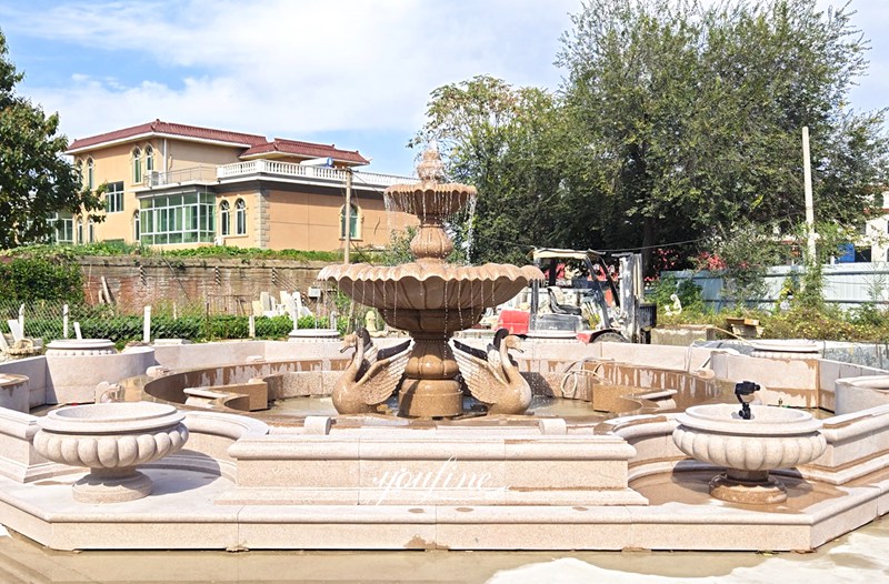 granite swan fountain