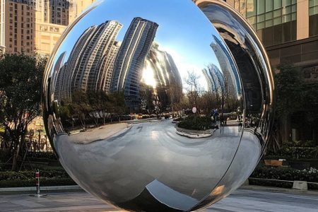 Modern Large Steel Spheres for Sale SSO-030