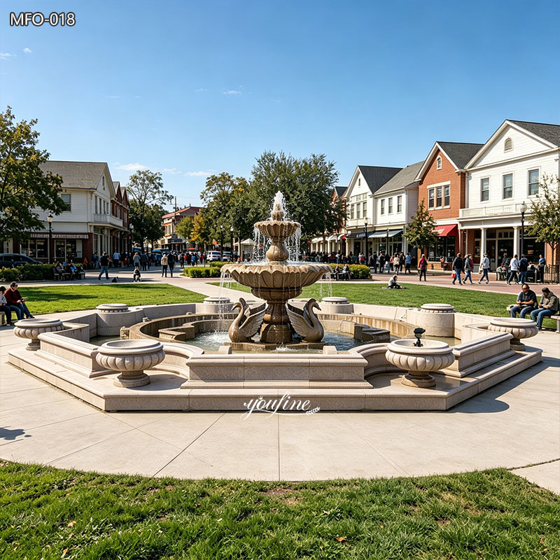 large swan fountain