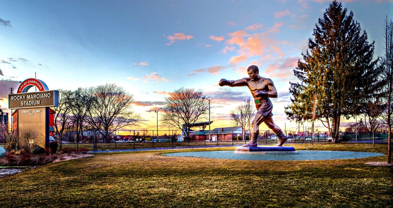 outdoor Bronze Rocky Statue