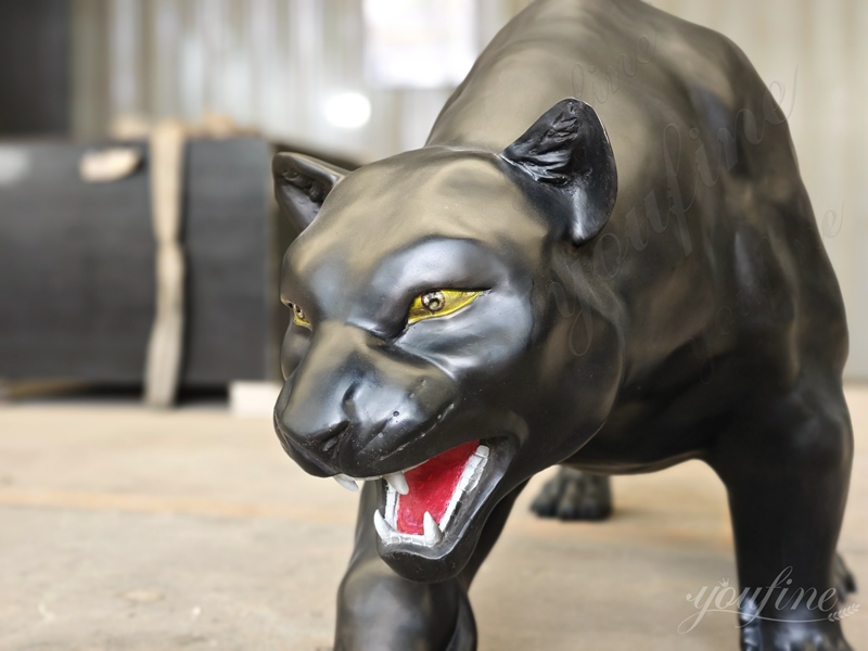 Bronze Panther Statue