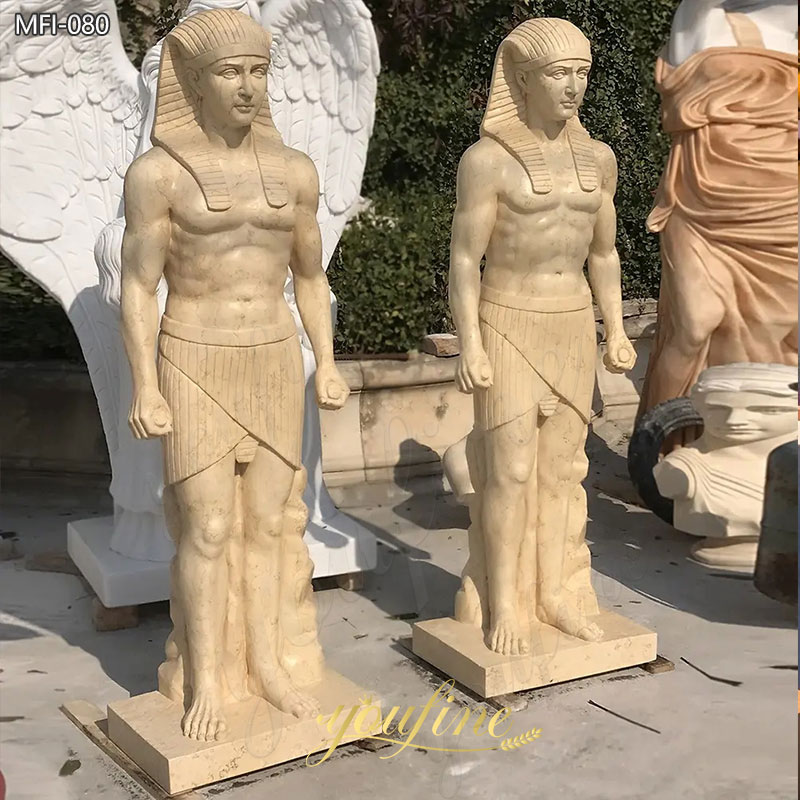 Life Size Marble Egyptian Statue