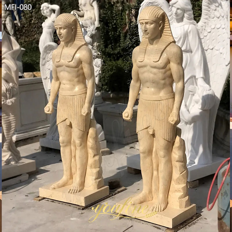 Marble Egyptian God Statue