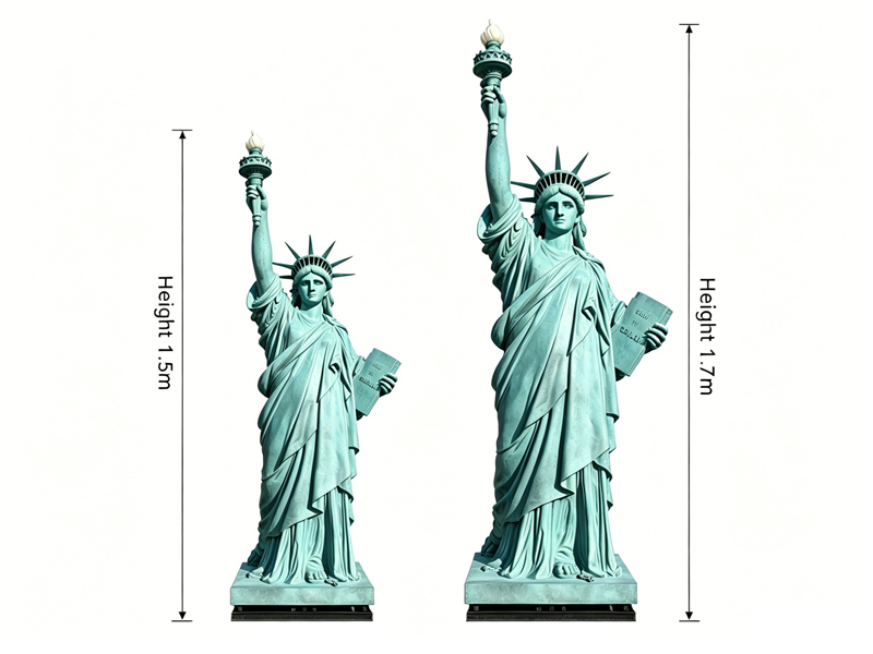 the Statue of Liberty 