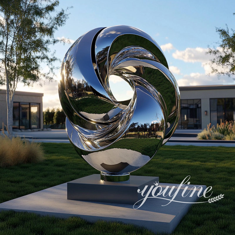 abstract metal outdoor sculpture