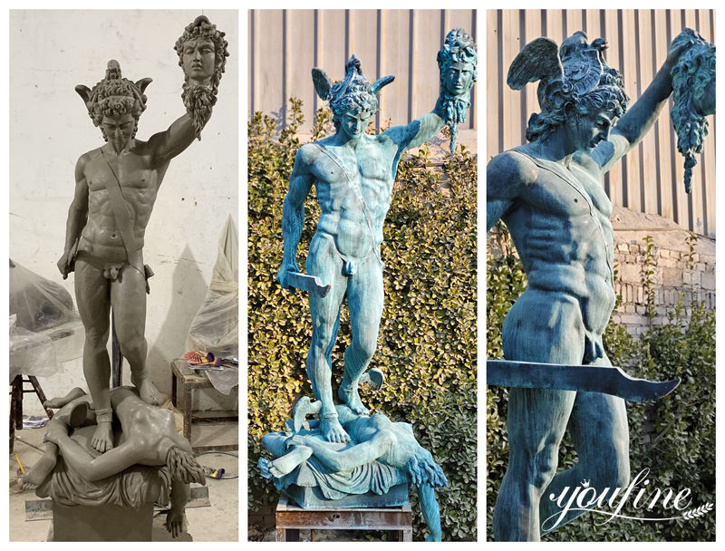  medusa with the head of perseus statue