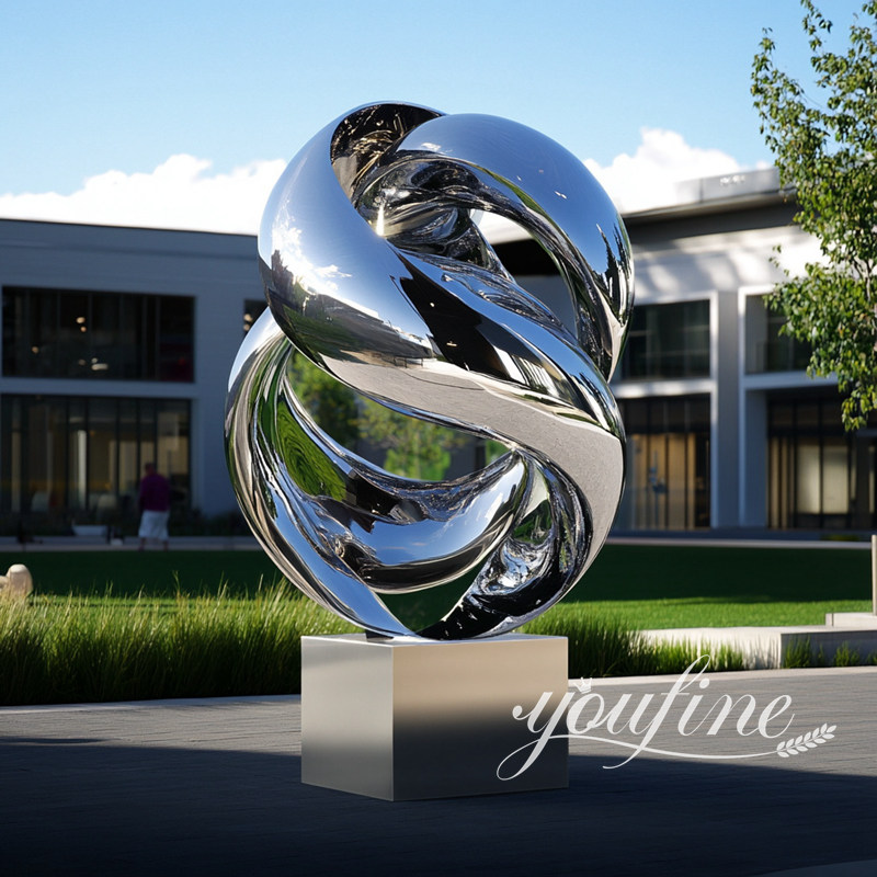contemporary abstract metal outdoor sculpture