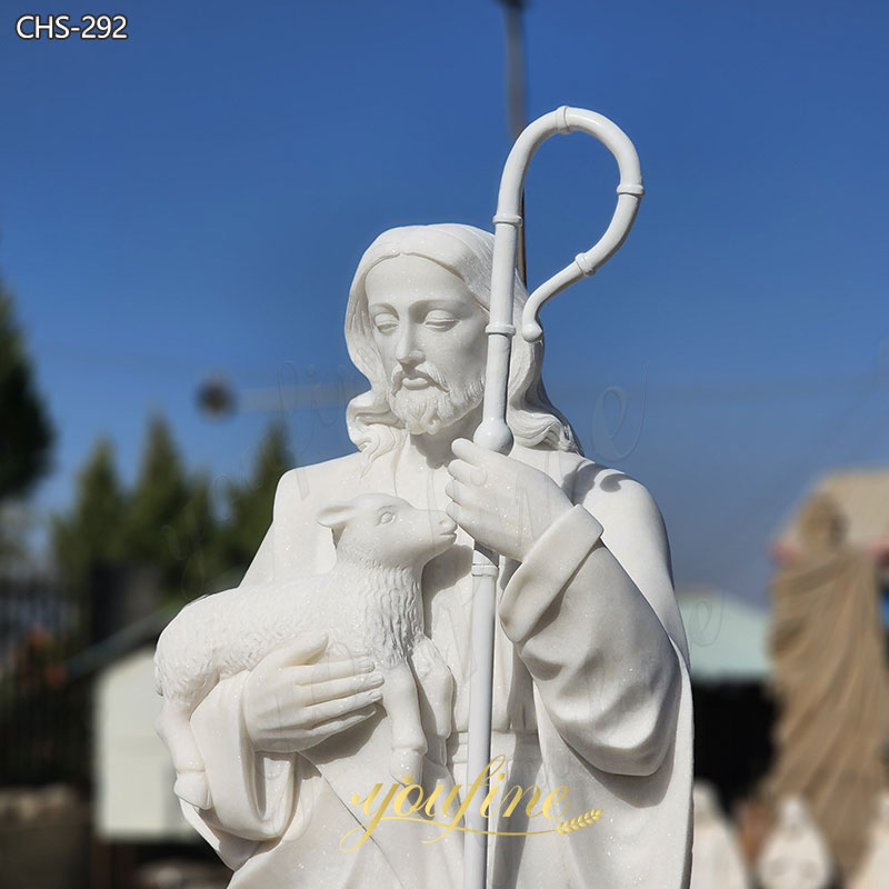 jesus the good shepherd garden statue
