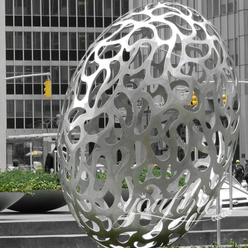large outdoor ball sculpture