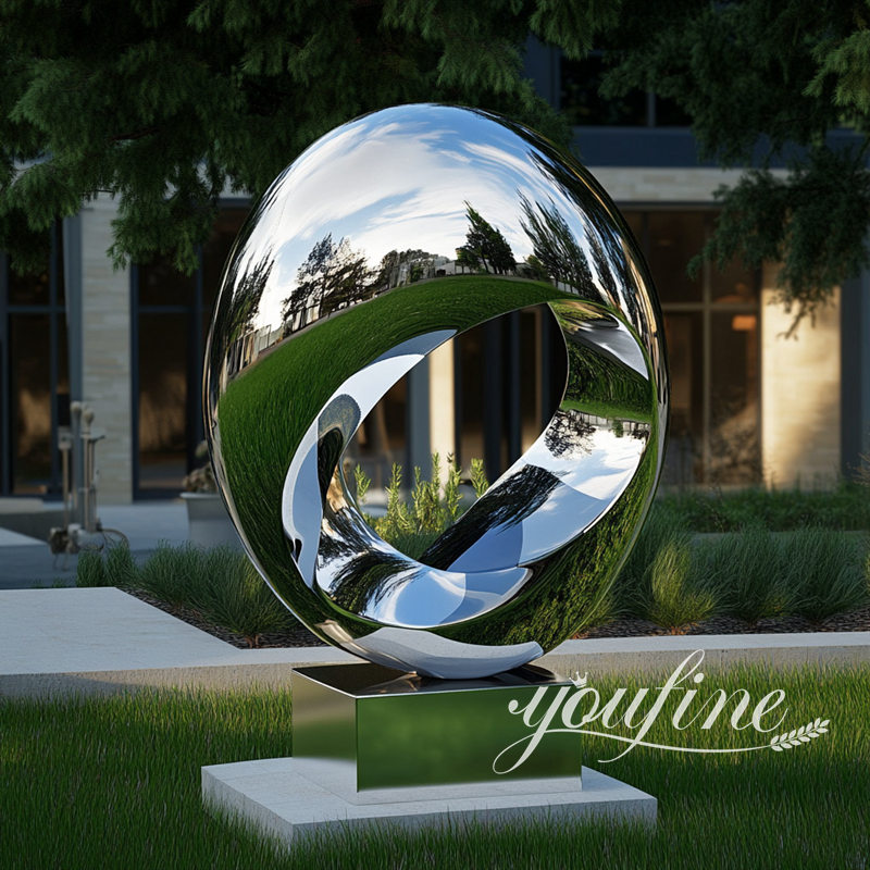 modern abstract metal outdoor sculpture