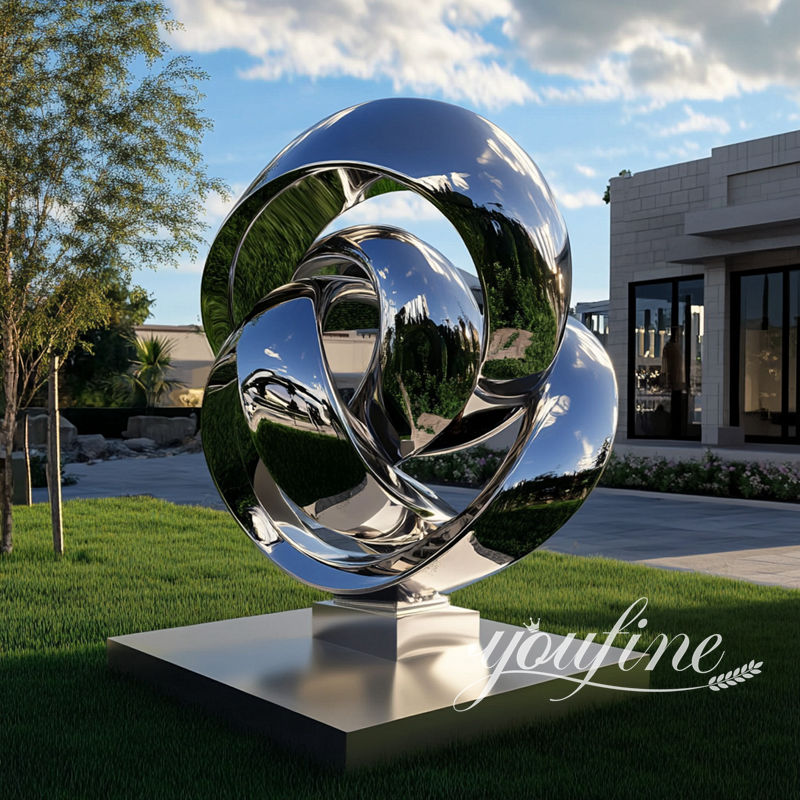 modern metal outdoor sculpture