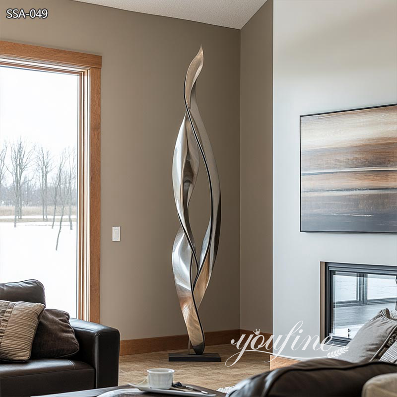 modern tall metal sculpture