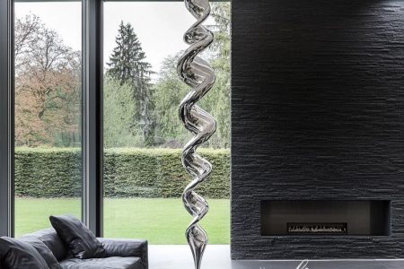 Modern Design Tall Metal Sculpture for Interior Decor SSA-049
