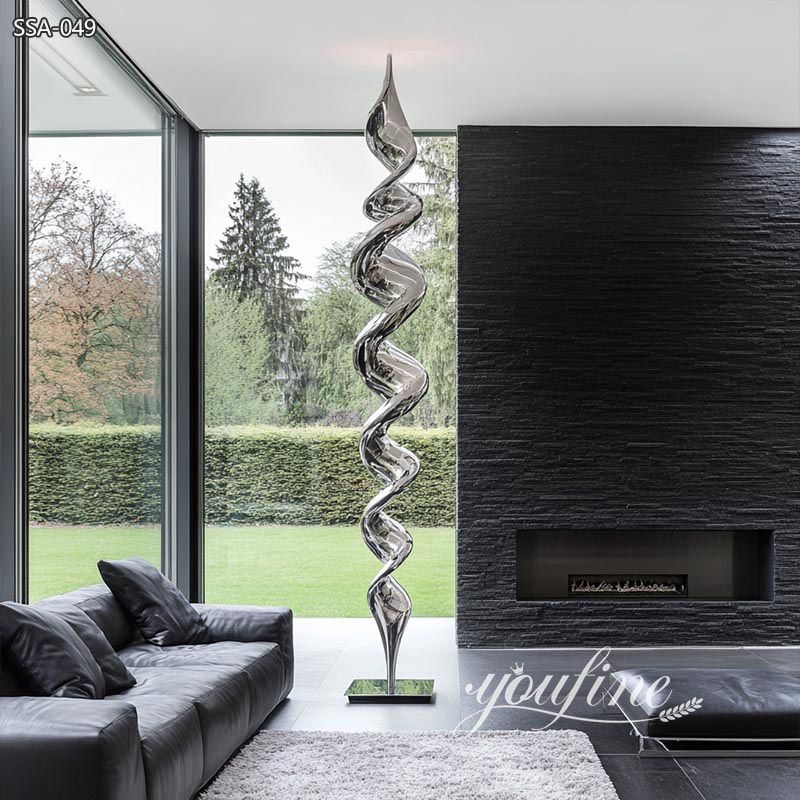 Modern Design Tall Metal Sculpture for Interior Decor SSA-049