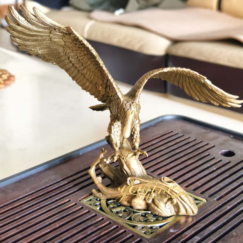 Brass Eagle Statue