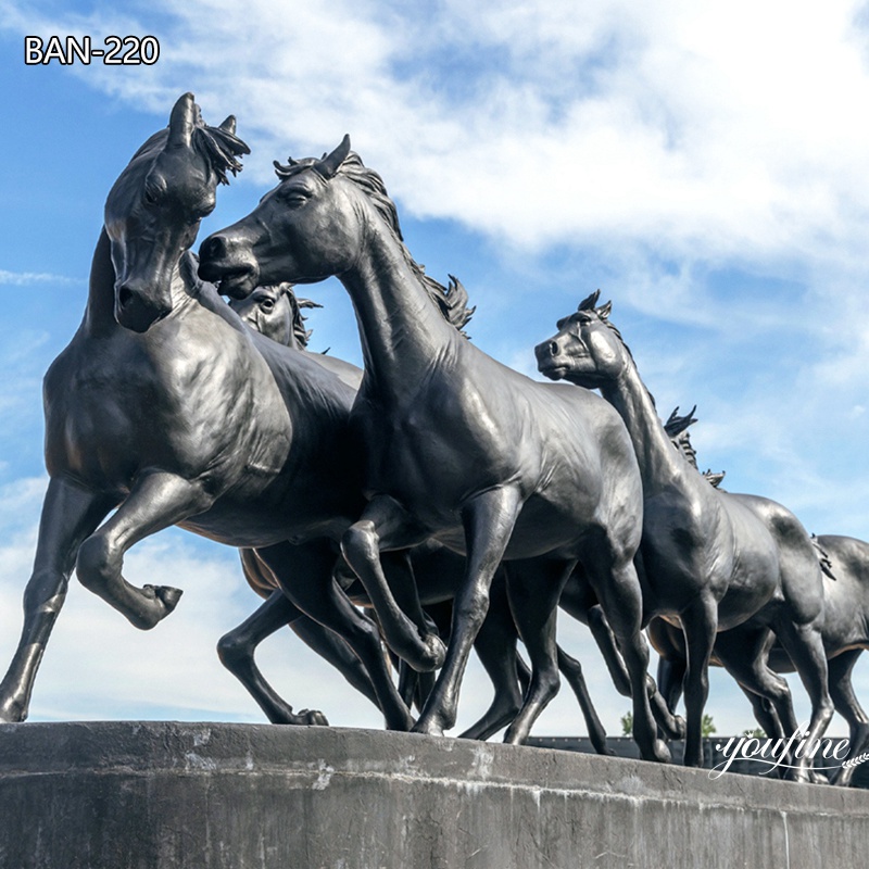 Lifesize stampeding horses