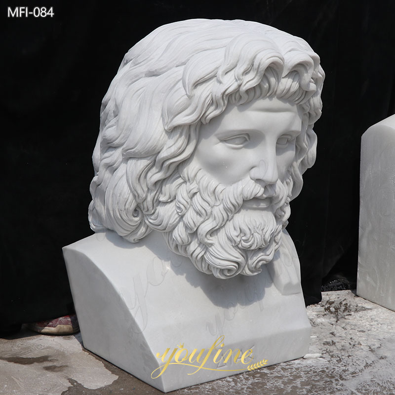 Marble Greek Philosopher Bust 1