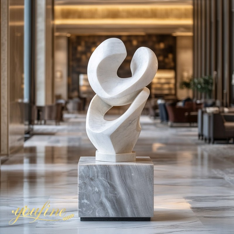 Marble abstract sculpture