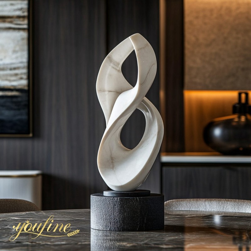 Marble abstract sculpture