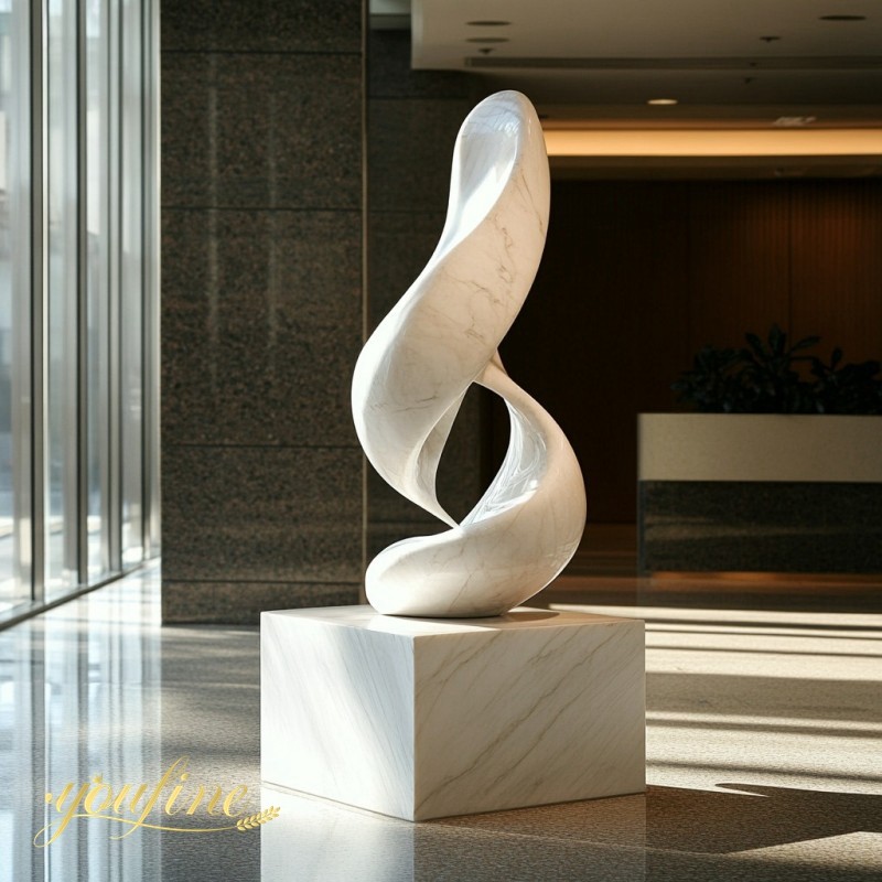 Marble abstract sculpture