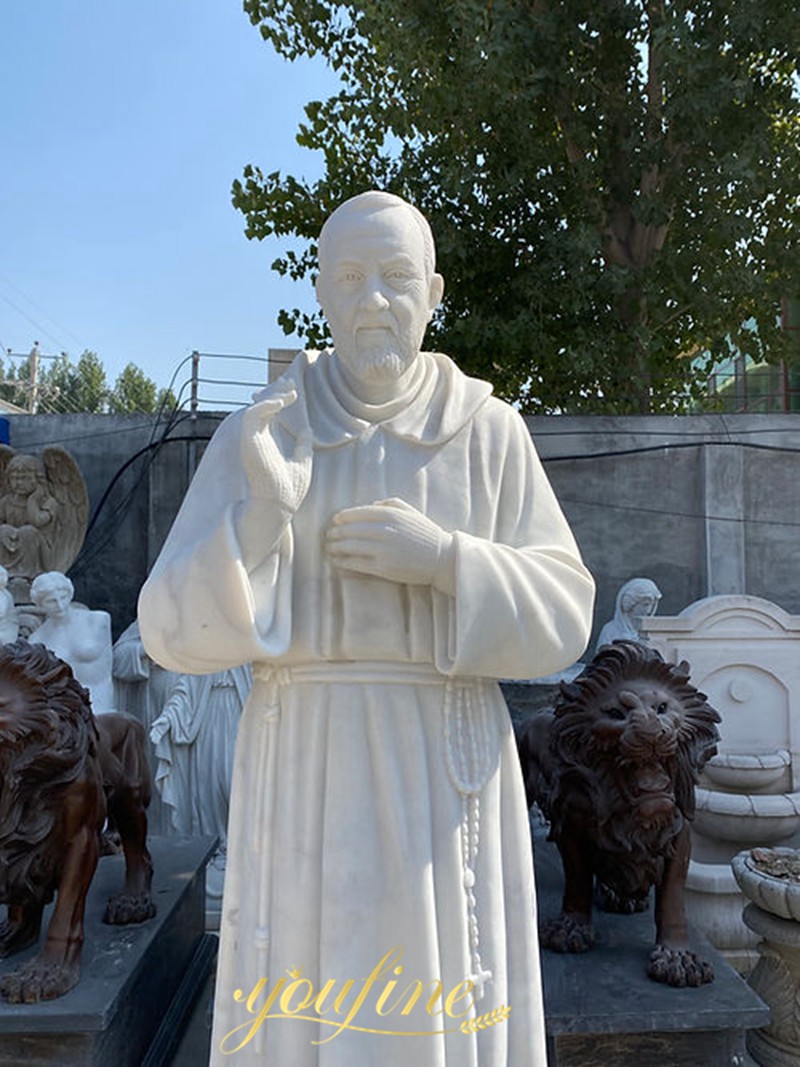 Padre Pio marble Statue