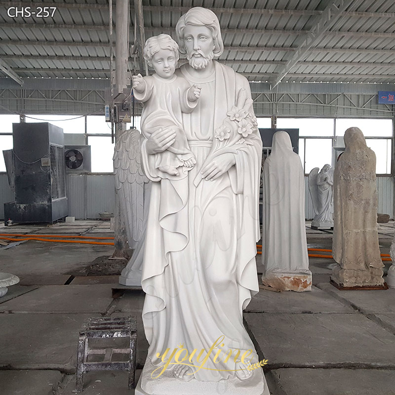 Saint Joseph With Baby Jesus for Outdoor Decor