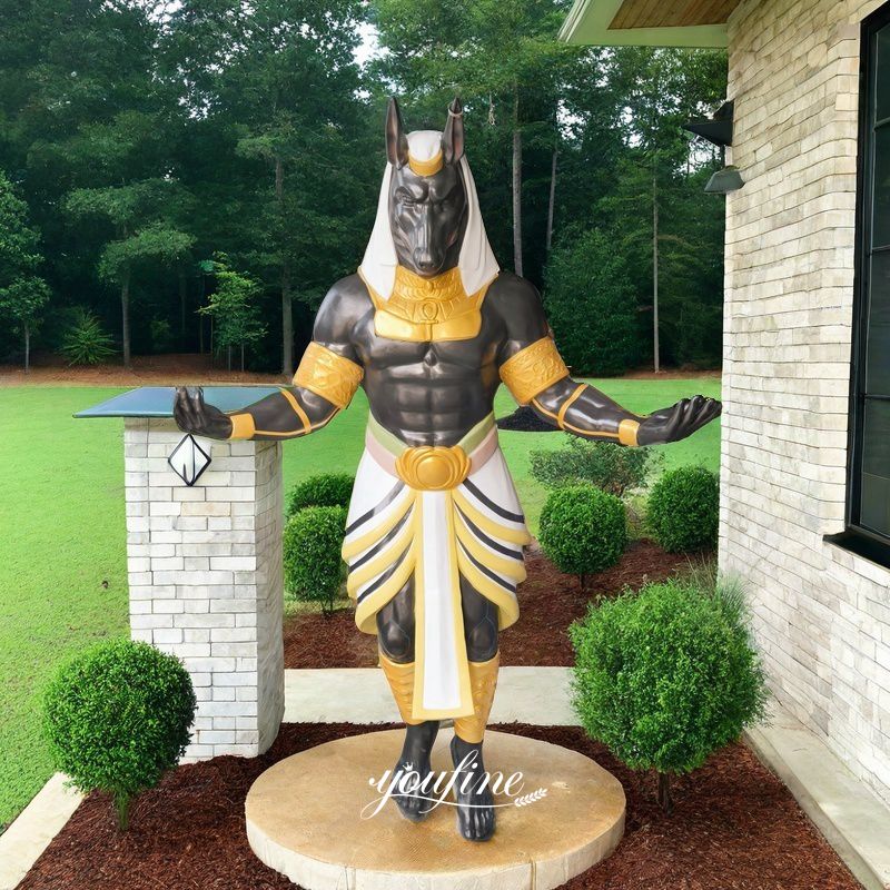 anubis bronze sculpture